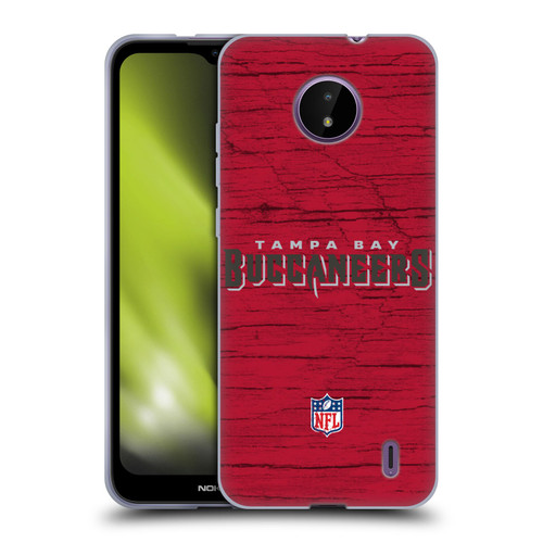 NFL Tampa Bay Buccaneers Logo Distressed Look Soft Gel Case for Nokia C10 / C20