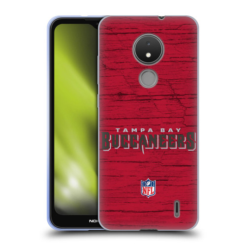 NFL Tampa Bay Buccaneers Logo Distressed Look Soft Gel Case for Nokia C21