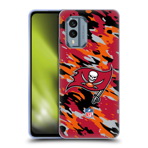 NFL Tampa Bay Buccaneers Logo Camou Soft Gel Case for Nokia X30