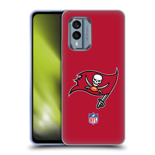 NFL Tampa Bay Buccaneers Logo Plain Soft Gel Case for Nokia X30