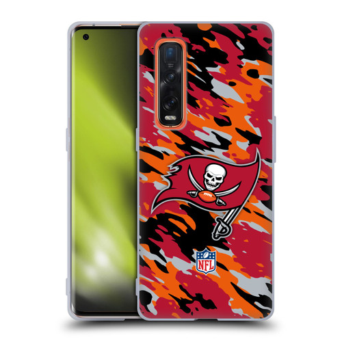 NFL Tampa Bay Buccaneers Logo Camou Soft Gel Case for OPPO Find X2 Pro 5G