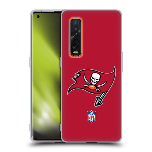 NFL Tampa Bay Buccaneers Logo Plain Soft Gel Case for OPPO Find X2 Pro 5G