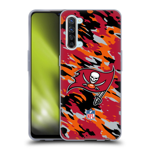 NFL Tampa Bay Buccaneers Logo Camou Soft Gel Case for OPPO Find X2 Lite 5G
