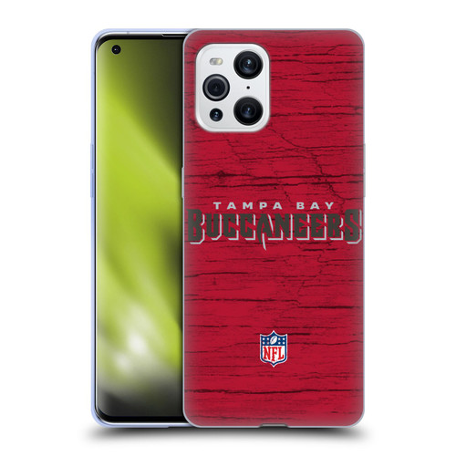 NFL Tampa Bay Buccaneers Logo Distressed Look Soft Gel Case for OPPO Find X3 / Pro
