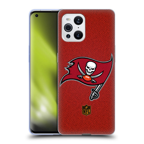NFL Tampa Bay Buccaneers Logo Football Soft Gel Case for OPPO Find X3 / Pro