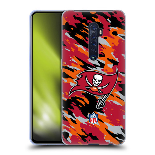 NFL Tampa Bay Buccaneers Logo Camou Soft Gel Case for OPPO Reno 2