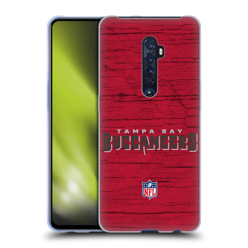 NFL Tampa Bay Buccaneers Logo Distressed Look Soft Gel Case for OPPO Reno 2