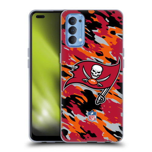 NFL Tampa Bay Buccaneers Logo Camou Soft Gel Case for OPPO Reno 4 5G