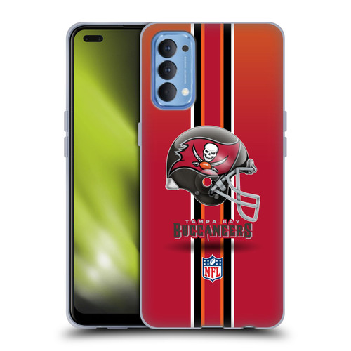 NFL Tampa Bay Buccaneers Logo Helmet Soft Gel Case for OPPO Reno 4 5G