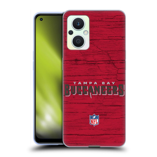 NFL Tampa Bay Buccaneers Logo Distressed Look Soft Gel Case for OPPO Reno8 Lite