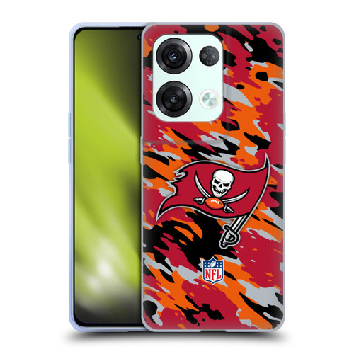 NFL Tampa Bay Buccaneers Logo Camou Soft Gel Case for OPPO Reno8 Pro