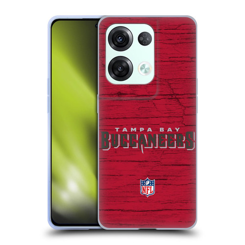NFL Tampa Bay Buccaneers Logo Distressed Look Soft Gel Case for OPPO Reno8 Pro