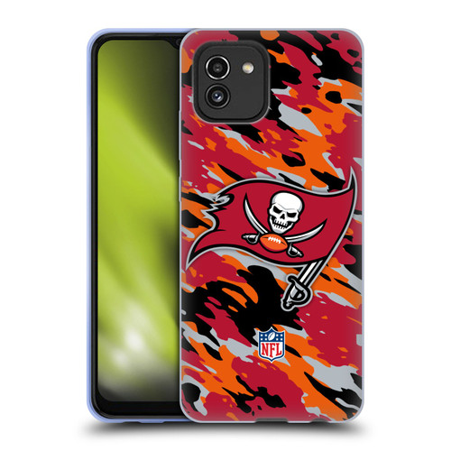NFL Tampa Bay Buccaneers Logo Camou Soft Gel Case for Samsung Galaxy A03 (2021)