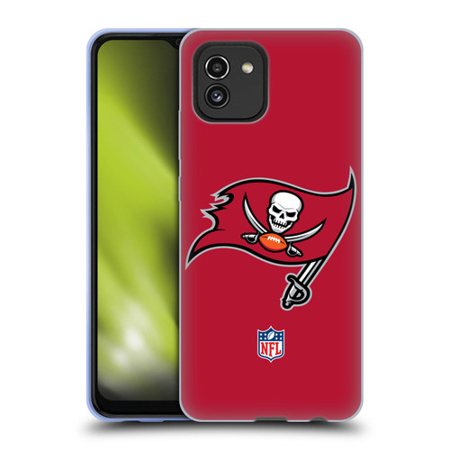 NFL Tampa Bay Buccaneers Logo Plain Soft Gel Case for Samsung Galaxy A03 (2021)