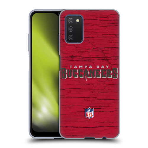 NFL Tampa Bay Buccaneers Logo Distressed Look Soft Gel Case for Samsung Galaxy A03s (2021)