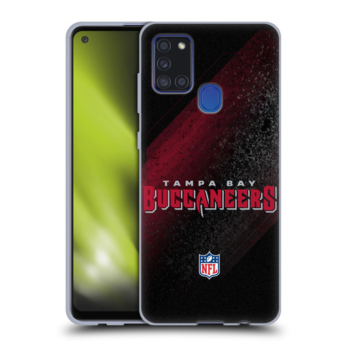 NFL Tampa Bay Buccaneers Logo Blur Soft Gel Case for Samsung Galaxy A21s (2020)