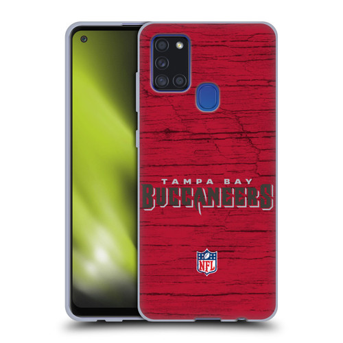 NFL Tampa Bay Buccaneers Logo Distressed Look Soft Gel Case for Samsung Galaxy A21s (2020)