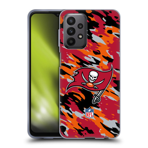 NFL Tampa Bay Buccaneers Logo Camou Soft Gel Case for Samsung Galaxy A23 / 5G (2022)