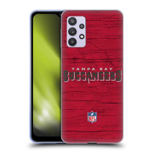 NFL Tampa Bay Buccaneers Logo Distressed Look Soft Gel Case for Samsung Galaxy A32 5G / M32 5G (2021)