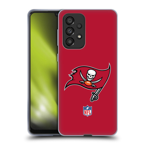 NFL Tampa Bay Buccaneers Logo Plain Soft Gel Case for Samsung Galaxy A33 5G (2022)