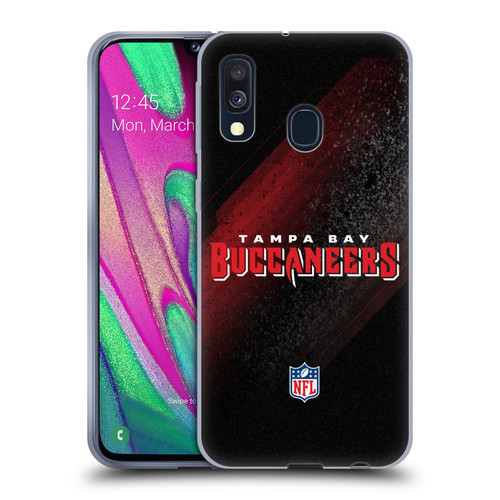 NFL Tampa Bay Buccaneers Logo Blur Soft Gel Case for Samsung Galaxy A40 (2019)