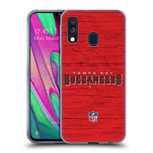 NFL Tampa Bay Buccaneers Logo Distressed Look Soft Gel Case for Samsung Galaxy A40 (2019)