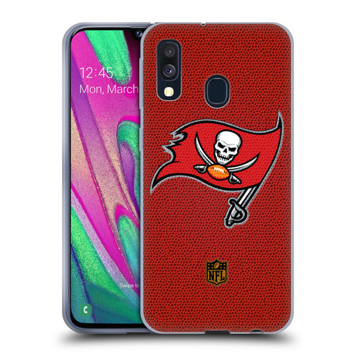 NFL Tampa Bay Buccaneers Logo Football Soft Gel Case for Samsung Galaxy A40 (2019)