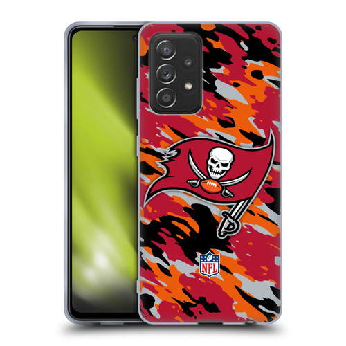 NFL Tampa Bay Buccaneers Logo Camou Soft Gel Case for Samsung Galaxy A52 / A52s / 5G (2021)