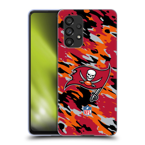NFL Tampa Bay Buccaneers Logo Camou Soft Gel Case for Samsung Galaxy A53 5G (2022)
