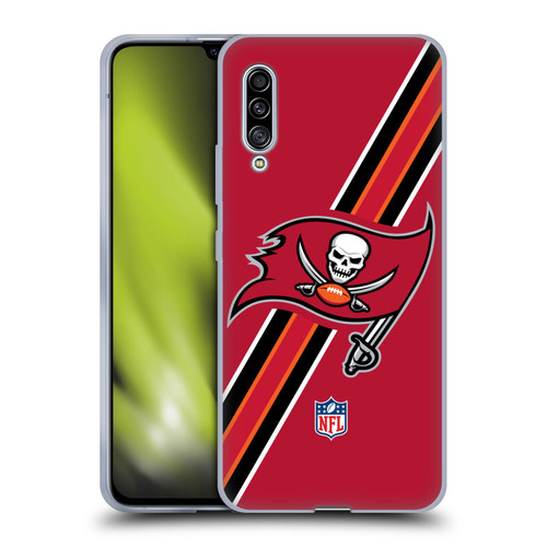 NFL Tampa Bay Buccaneers Logo Stripes Soft Gel Case for Samsung Galaxy A90 5G (2019)