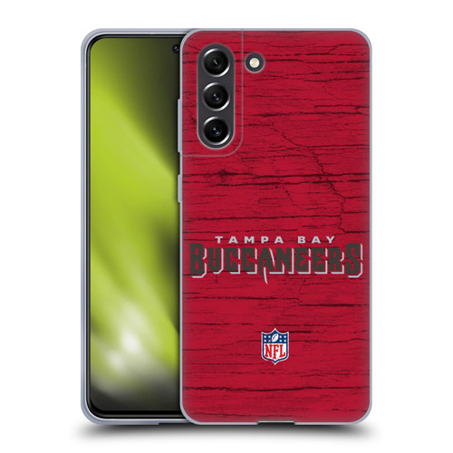 NFL Tampa Bay Buccaneers Logo Distressed Look Soft Gel Case for Samsung Galaxy S21 FE 5G