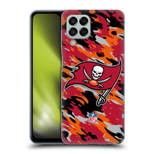 NFL Tampa Bay Buccaneers Logo Camou Soft Gel Case for Samsung Galaxy M33 (2022)