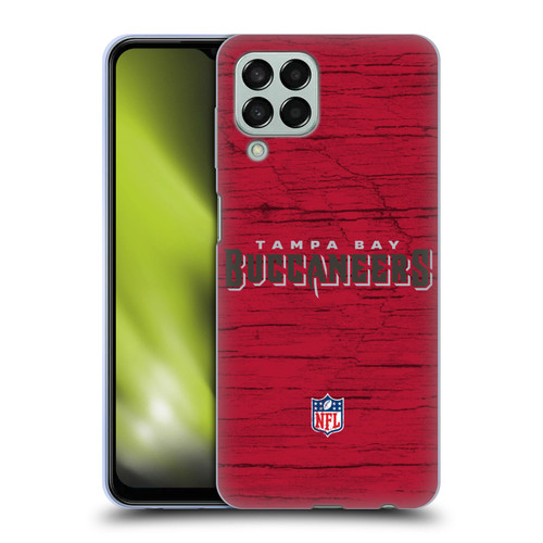 NFL Tampa Bay Buccaneers Logo Distressed Look Soft Gel Case for Samsung Galaxy M33 (2022)