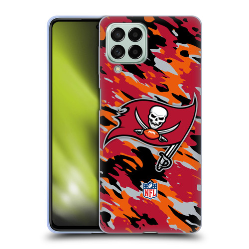 NFL Tampa Bay Buccaneers Logo Camou Soft Gel Case for Samsung Galaxy M53 (2022)
