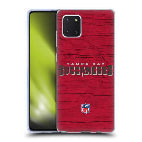 NFL Tampa Bay Buccaneers Logo Distressed Look Soft Gel Case for Samsung Galaxy Note10 Lite