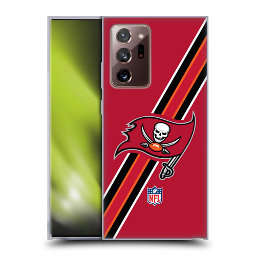 NFL Tampa Bay Buccaneers Logo Stripes Soft Gel Case for Samsung Galaxy Note20 Ultra / 5G