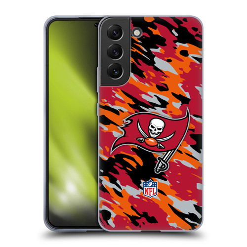 NFL Tampa Bay Buccaneers Logo Camou Soft Gel Case for Samsung Galaxy S22+ 5G