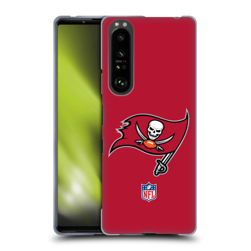 NFL Tampa Bay Buccaneers Logo Plain Soft Gel Case for Sony Xperia 1 III