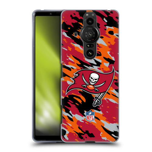 NFL Tampa Bay Buccaneers Logo Camou Soft Gel Case for Sony Xperia Pro-I