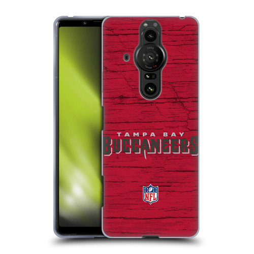 NFL Tampa Bay Buccaneers Logo Distressed Look Soft Gel Case for Sony Xperia Pro-I
