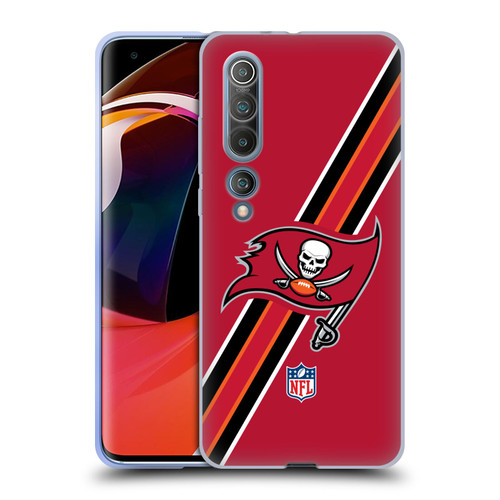 NFL Tampa Bay Buccaneers Logo Stripes Soft Gel Case for Xiaomi Mi 10 5G / Mi 10 Pro 5G