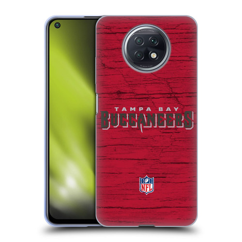 NFL Tampa Bay Buccaneers Logo Distressed Look Soft Gel Case for Xiaomi Redmi Note 9T 5G