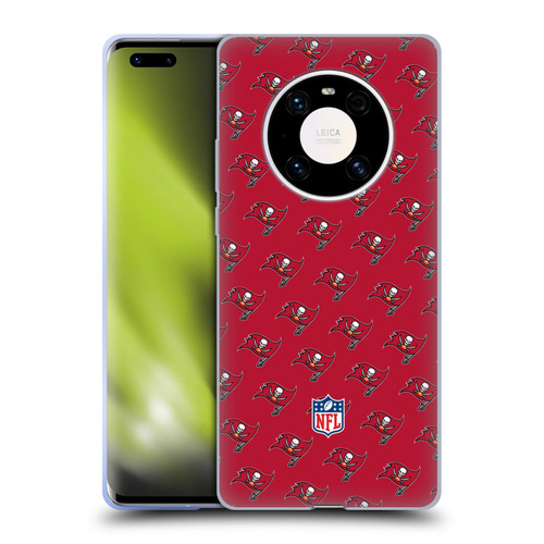 NFL Tampa Bay Buccaneers Artwork Patterns Soft Gel Case for Huawei Mate 40 Pro 5G