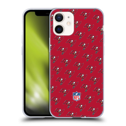 NFL Tampa Bay Buccaneers Artwork Patterns Soft Gel Case for Apple iPhone 12 Mini