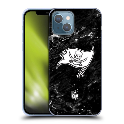NFL Tampa Bay Buccaneers Artwork Marble Soft Gel Case for Apple iPhone 13