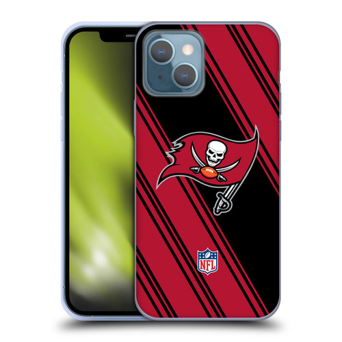 NFL Tampa Bay Buccaneers Artwork Stripes Soft Gel Case for Apple iPhone 13