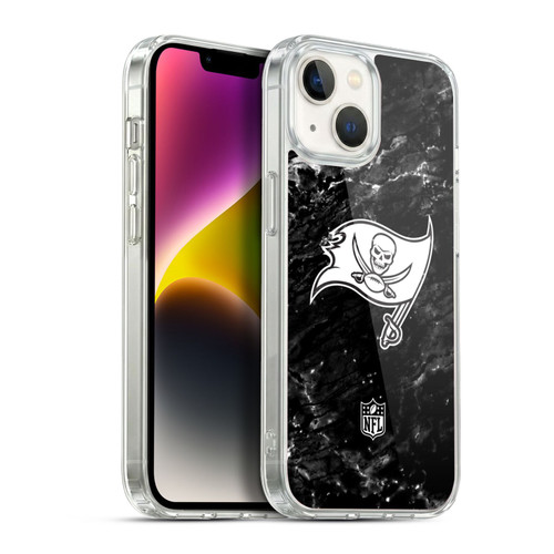 NFL Tampa Bay Buccaneers Artwork Marble Soft Gel Case for Apple iPhone 14