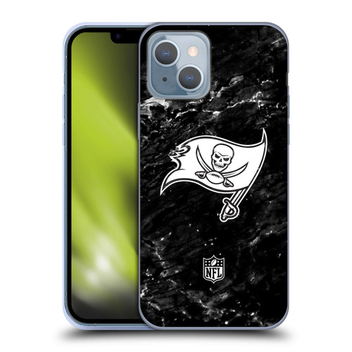 NFL Tampa Bay Buccaneers Artwork Marble Soft Gel Case for Apple iPhone 14