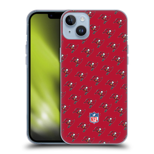 NFL Tampa Bay Buccaneers Artwork Patterns Soft Gel Case for Apple iPhone 14 Plus