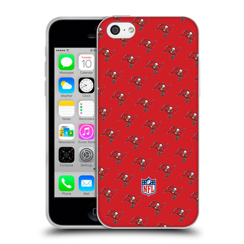 NFL Tampa Bay Buccaneers Artwork Patterns Soft Gel Case for Apple iPhone 5c